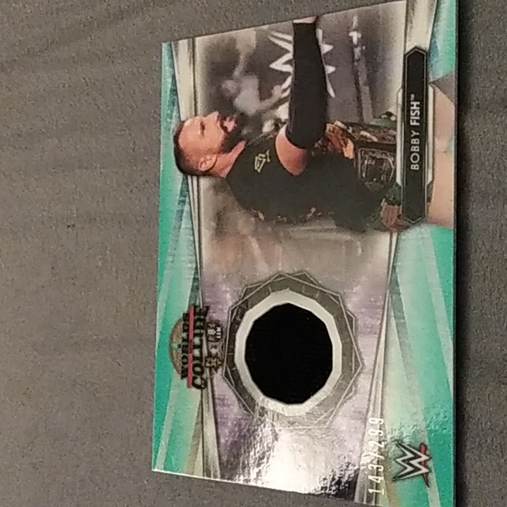TOPS WORLD COLLIDE WW WRESTLING BOBBY FISH MATT PIECE
